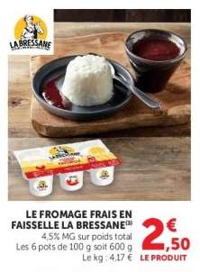 LE FROMAGE FRAIS EN FAISSELLE LA BRESSANE