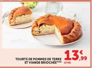 TOURTE DE POMMES DE TERRE ET VIANDE BRIOCHÉE