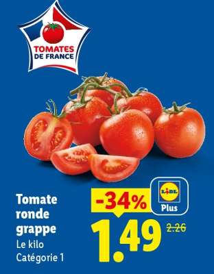 Tomate ronde grappe