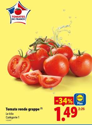 Tomate ronde grappe