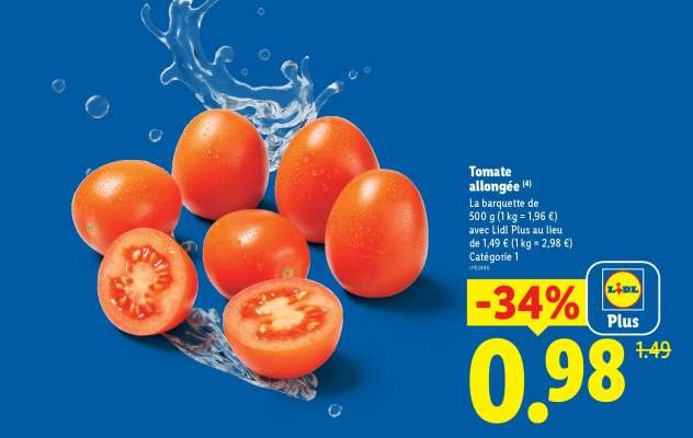 TOMATE ALLONGÉE