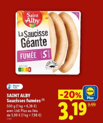 Saint Alby Saucisses Fumées