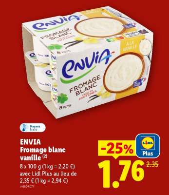 ENVIA Fromage blanc vanille