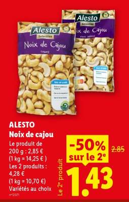 ALESTO Noix de cajou