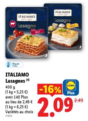 ITALIAMO Lasagnes