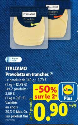 ITALIAMO Provoletta en tranches