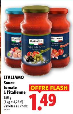 ITALIAMO Sauce tomate à l'italienne