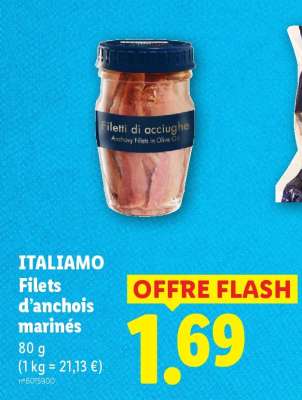 ITALIAMO Filets d'anchois marinés