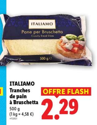 ITALIAMO Tranches de pain à Bruschetta