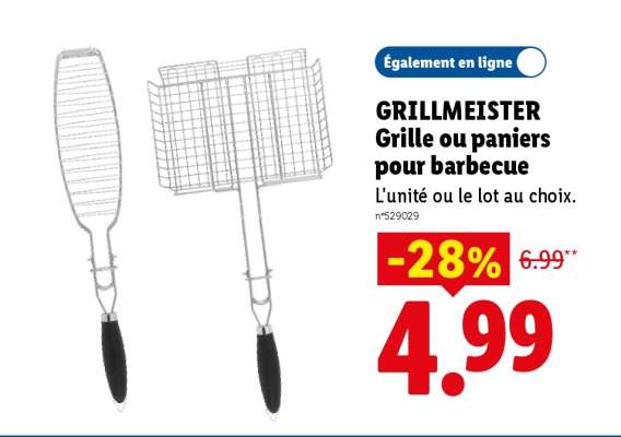 GRILLMEISTER Grille ou paniers pour barbecue