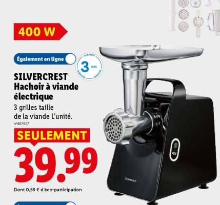 SilverCrest Hachoir à viande électrique