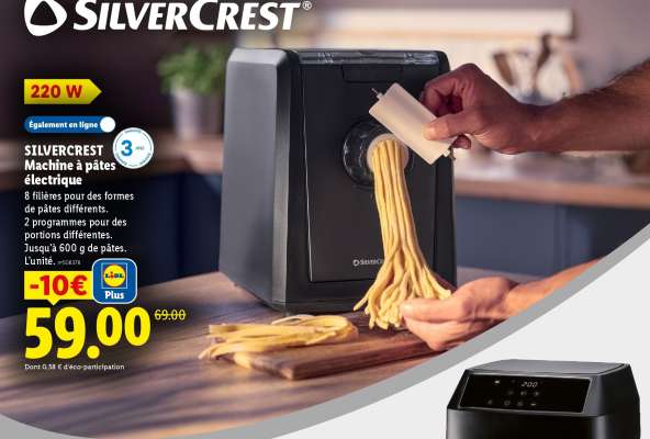 SilverCrest Machine à pâtes électrique
