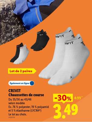 CRIVIT Chaussettes de course