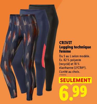 CRIVIT Legging technique femme