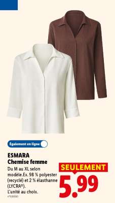 ESMARA Chemise femme