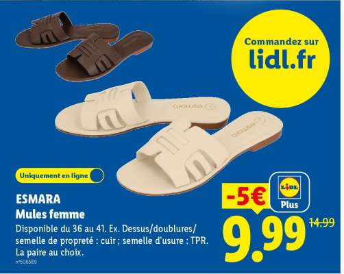 ESMARA Mules femme