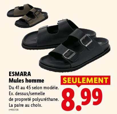 ESMARA Mules homme
