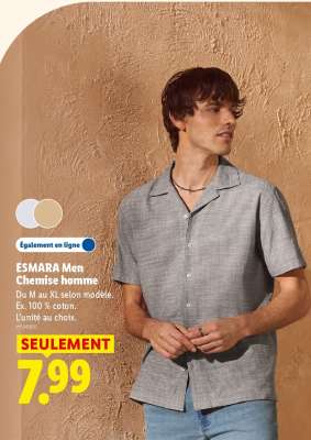 ESMARA Men Chemise homme