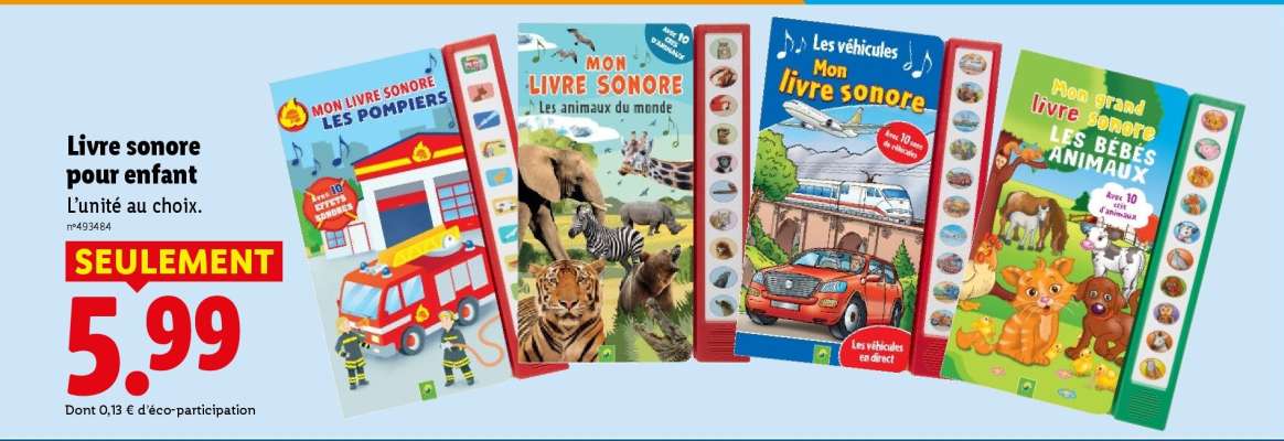 Livre sonore pour enfant