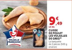 CUISSE DE POULET LES VOLAILLES DE GREG