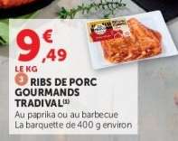 RIBS DE PORC GOURMANDS TRADIVAL