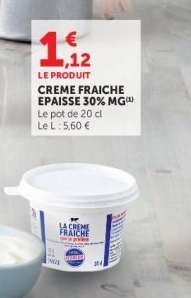 CREME FRAICHE EPAISSE 30% MG