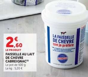 FAISSELLE AU LAIT DE CHEVRE CABREIGNAC