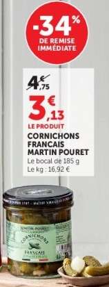 CORNICHONS FRANCAIS MARTIN POURET