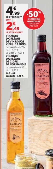 VINAIGRE D'ORLÉANS DE VIN ROUGE VIEILLI 12 MOIS