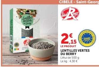 Lentilles Vertes du Berry