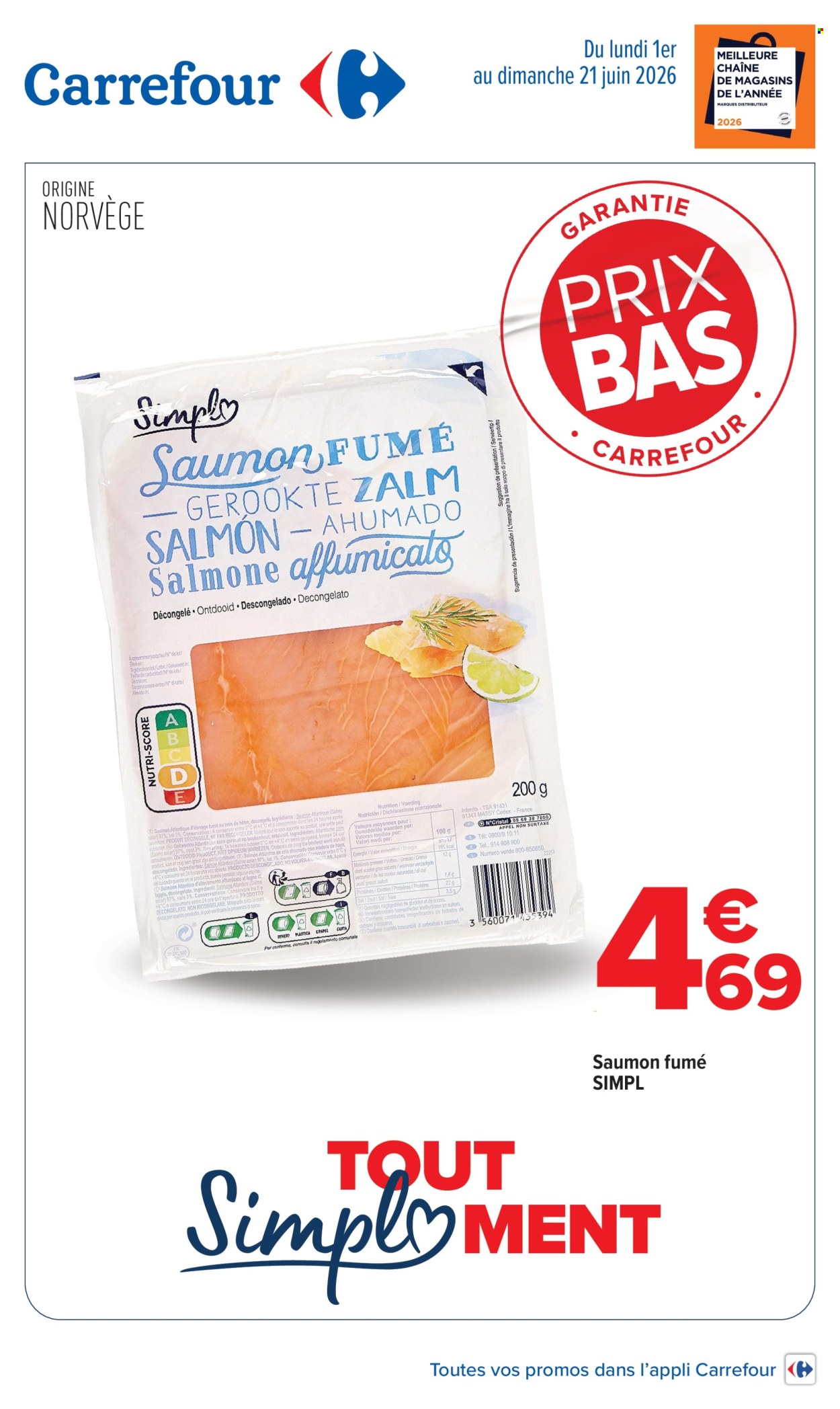 Catalogue Carrefour Hypermarchés - 01/06/2026 - 21/06/2026. Page 1