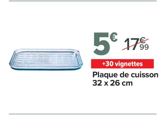 Plaque de cuisson 32 x 26 cm