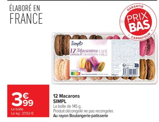 12 macarons