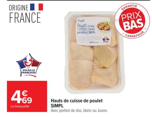Hauts de cuisse de poulet SIMPL