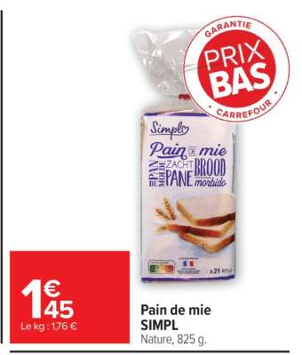 Pain de mie SIMPL