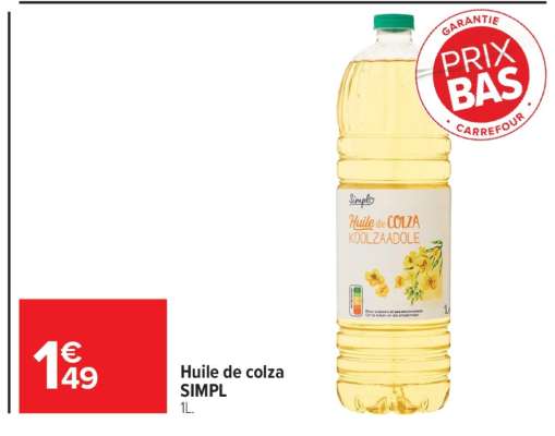 Huile de colza SIMPL