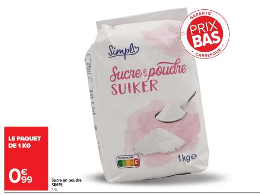 Sucre en poudre SIMPL