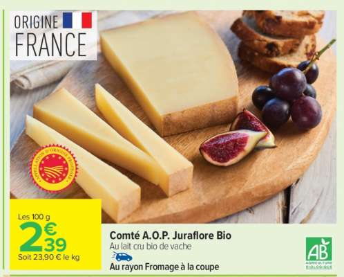 Comté A.O.P. Juraflore Bio