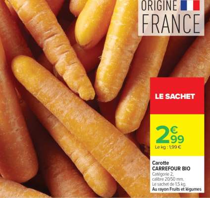 Carotte CARREFOUR BIO