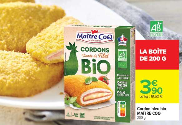Cordon bleu bio MAÎTRE COQ
