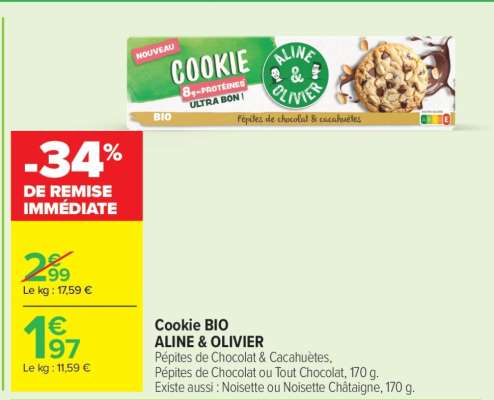 Cookie BIO ALINE & OLIVIER