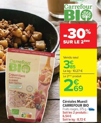 Céréales Muesli CARREFOUR BIO
