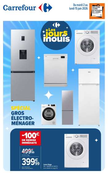 Catalogue Carrefour Hypermarchés - 02/06/2026 - 15/06/2026.