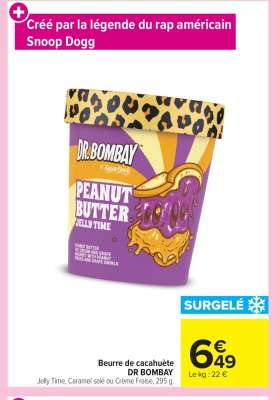 Beurre de cacahuète DR BOMBAY