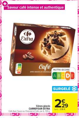 Cônes glacés CARREFOUR EXTRA