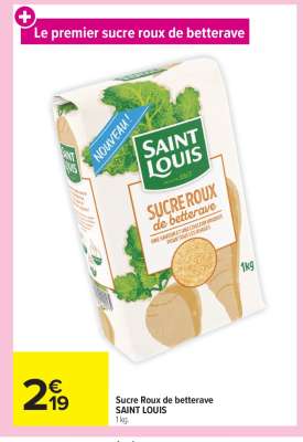 Sucre Roux de Betterave SAINT LOUIS