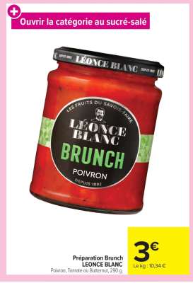 Préparation Brunch LEONCE BLANC