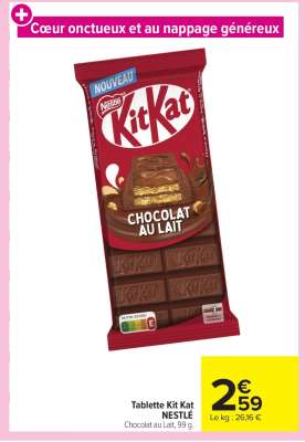 Tablette KIT KAT NESTLÉ