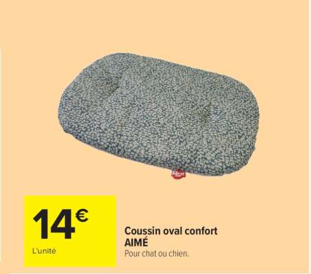 Coussin oval confort AIMÉ