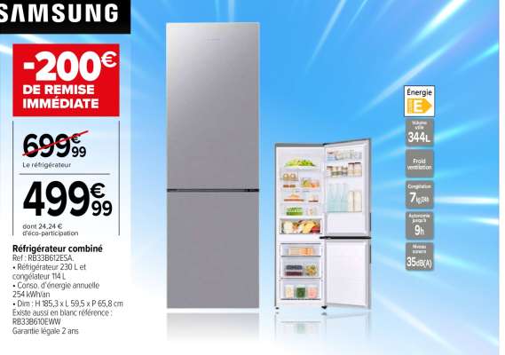 Réfrigérateur Combiné Samsung